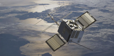 NorSat-TD Satellite - Artistic Rendition. [Image Source](https://spaceagency.no/news/norsat-td-norways-new-national-satellite-is-launched).