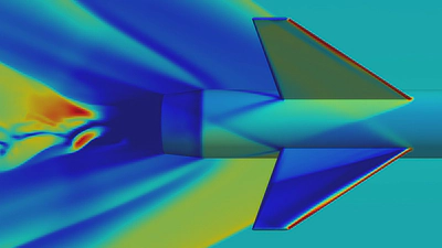 Defiance CFD Results - Rocket tail pressure field